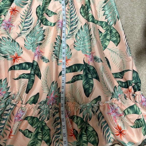 Palm Tree Print Corset Top Dress! Maxi! - Picture 14 of 16